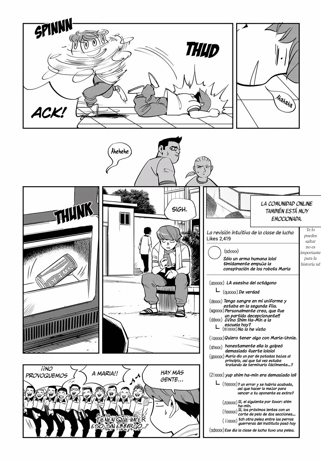 Aula de Lucha 3 > Capitulo 44 > Page 261